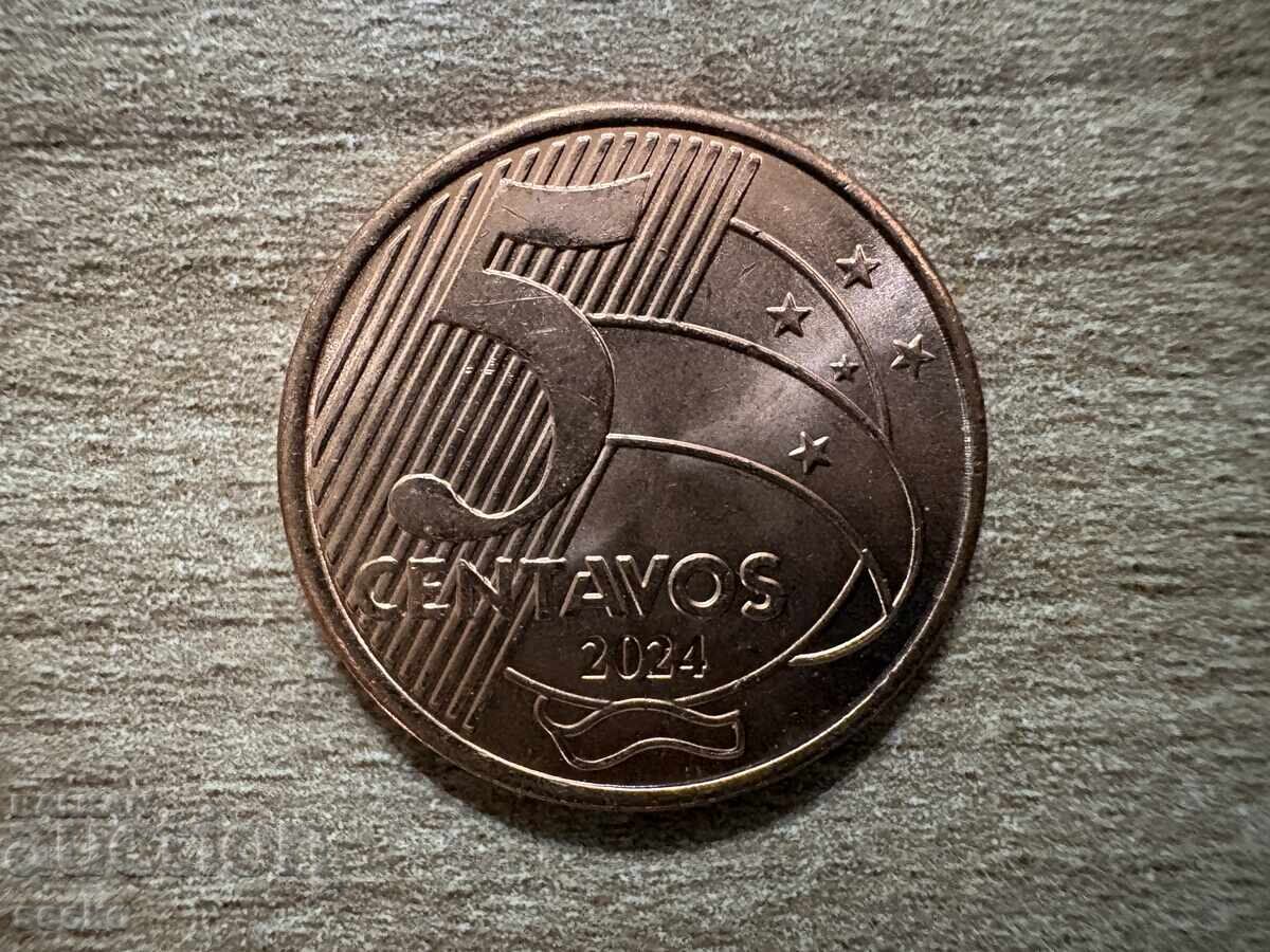 Бразилия - 5 сентавос (2024) Бразилия - 5 сентавос (2024)