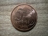 Бразилия - 5 сентавос (2024)