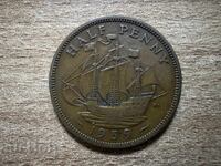 Marea Britanie - 1/2 penny (1939)