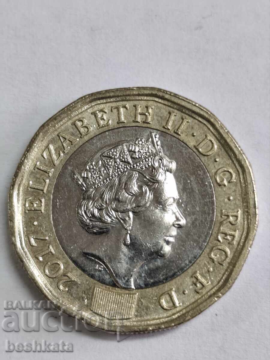 Marea Britanie - 1 liră (2017)