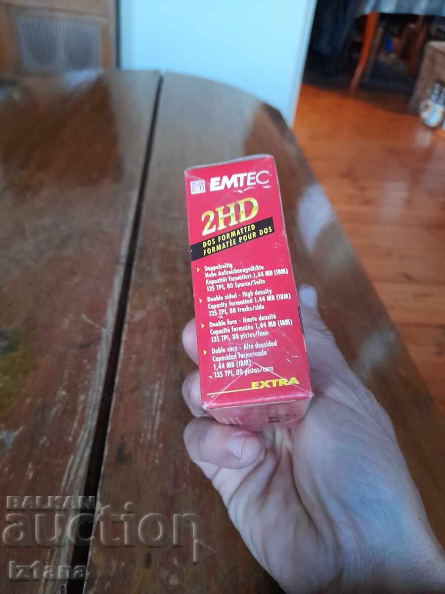 Auction Emtec Floppy Disks Box Auction Emtec Floppy Disks Box