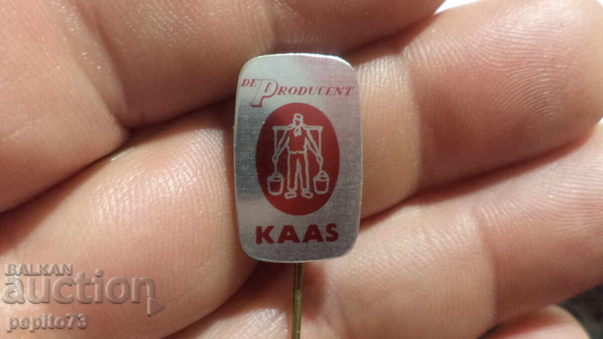 Значка рекламна  ,KAAS,марка сирене
