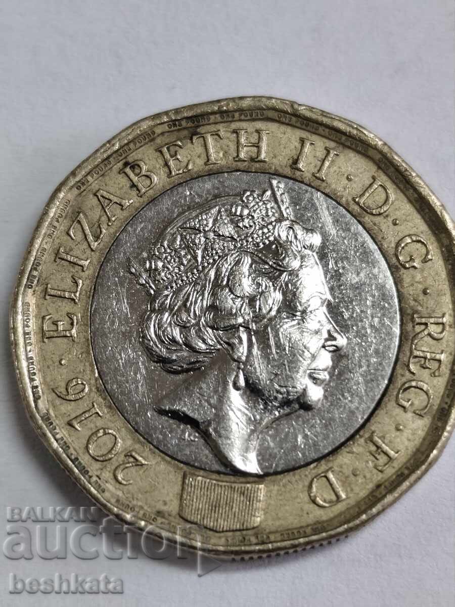 Marea Britanie - 1 liră (2016)