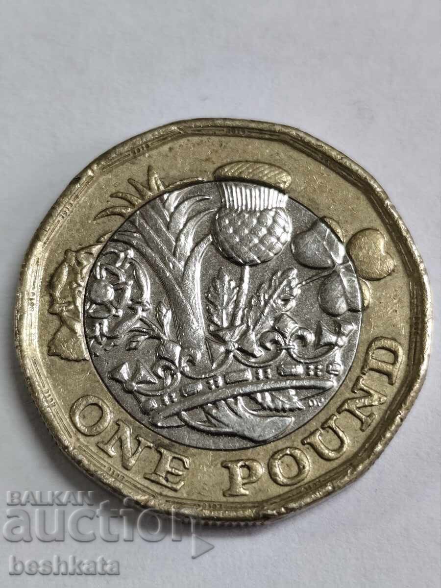 Marea Britanie - 1 liră (2016) cu preț € 1.91 | 3.74 BGN