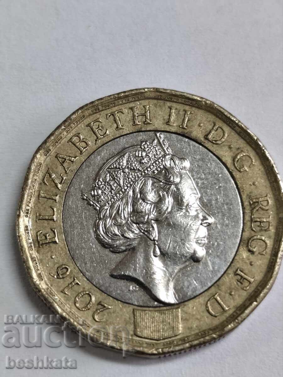 Marea Britanie - 1 liră (2016)