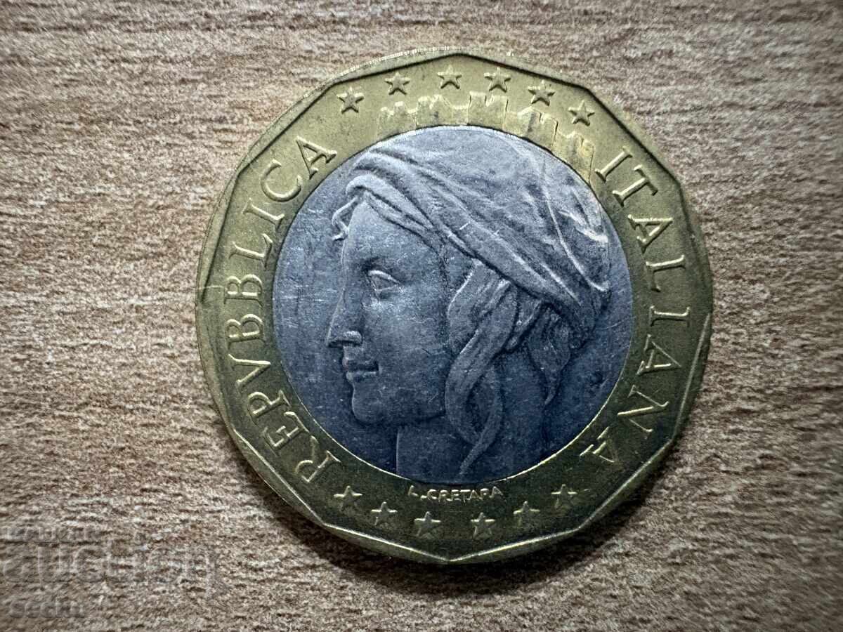 Italia - 1000 de lire (1998) cu preț € 0.80 | 1.56 BGN