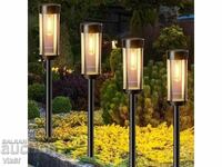 Σολαρικό φωτιστικό κήπου XF-2902 με ζεστό φως 3000K, μαύρο