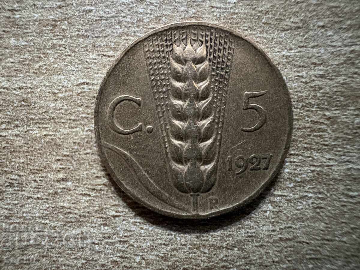 Italia - 5 centesimi (1927)