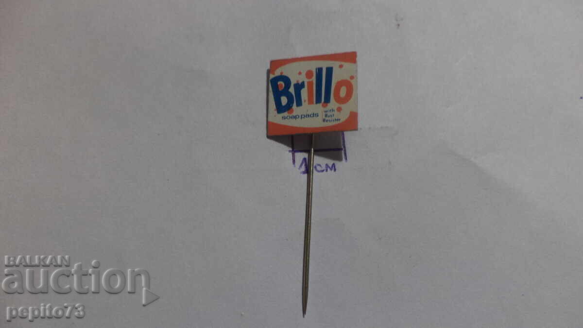 Licitație Znachka reklamă, Brillo, marcă de produs pentru rugină