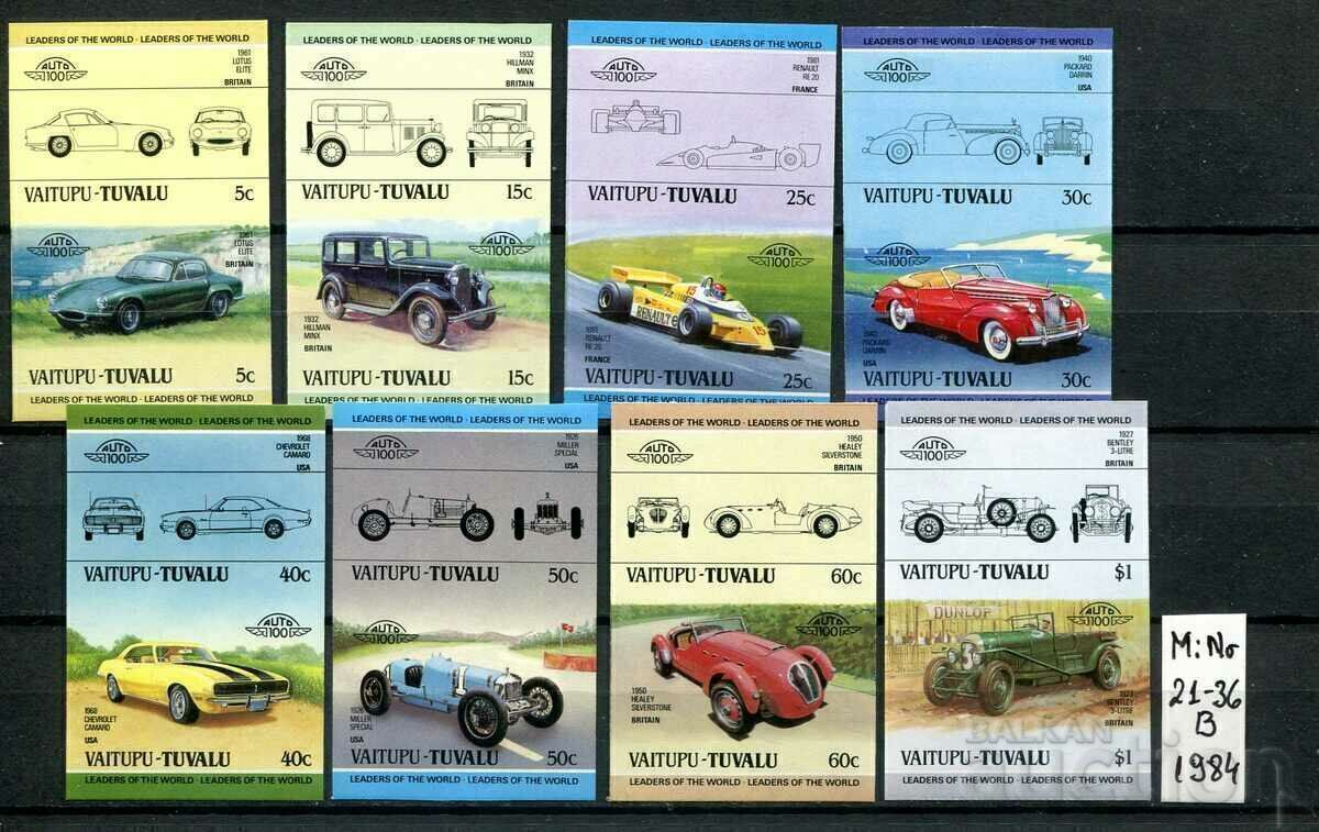 Tuvalu+ 1984 MnH - Mașini [Seria completă]