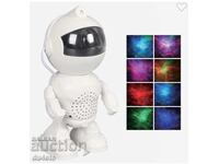Robot lampă de noapte LED proiector și boxă astronaut telecomandă