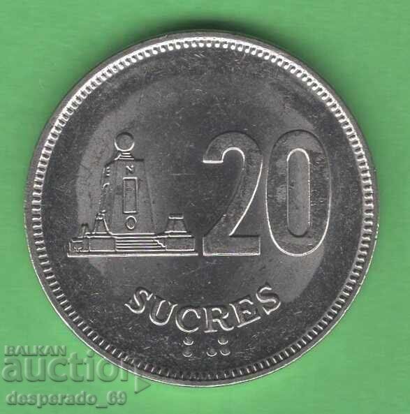 (¯`'•.¸ 20 sucre 1991 ECUADOR UNC- ¸.•'´¯) (¯`'•.¸ 20 sucre 1991 ECUADOR UNC- ¸.•'´¯)