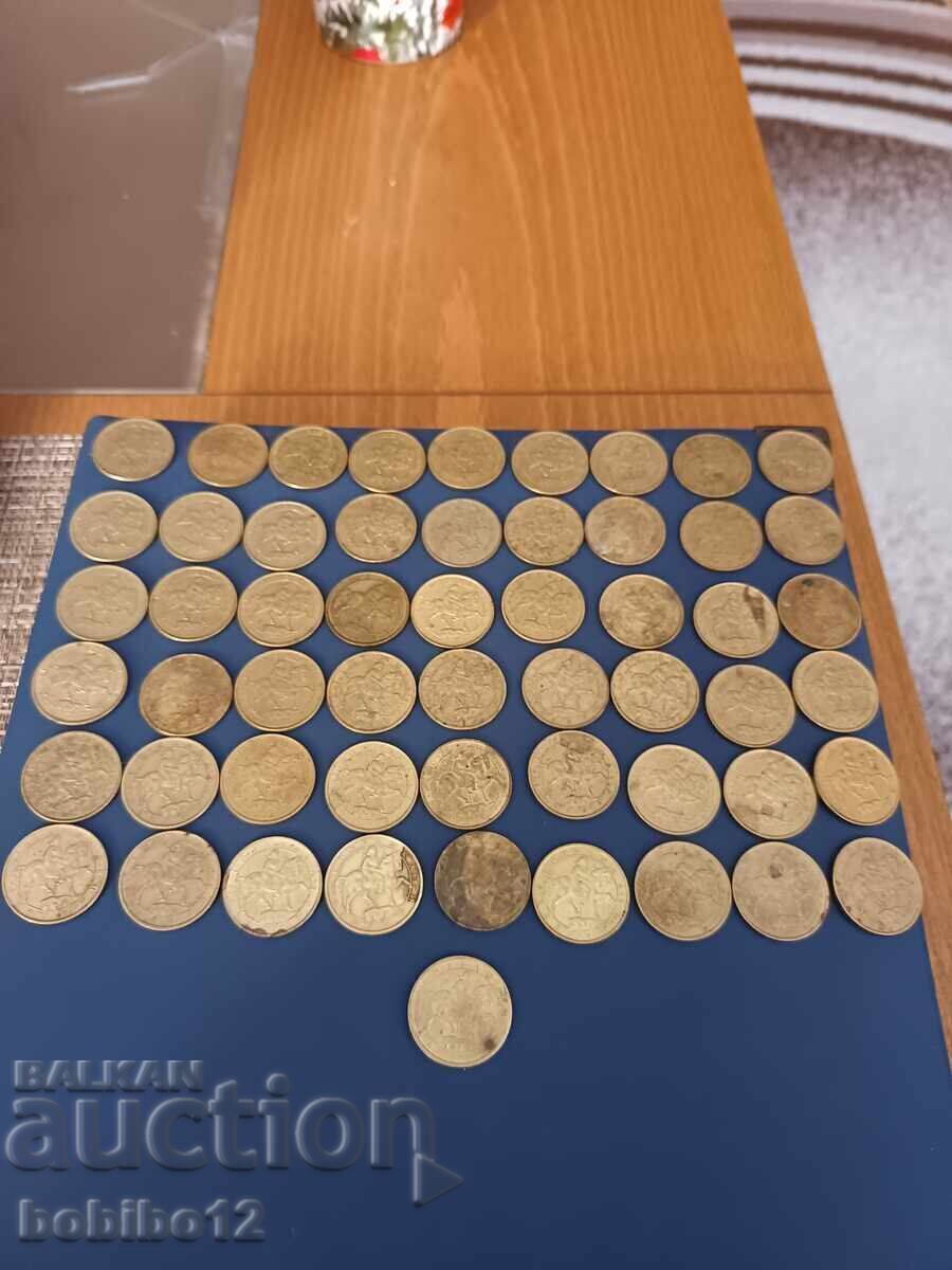 Лот 55 монети 1лев 1992г - 5