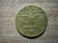 Ιταλία - 5 λεπτά (1939) - χαλκός