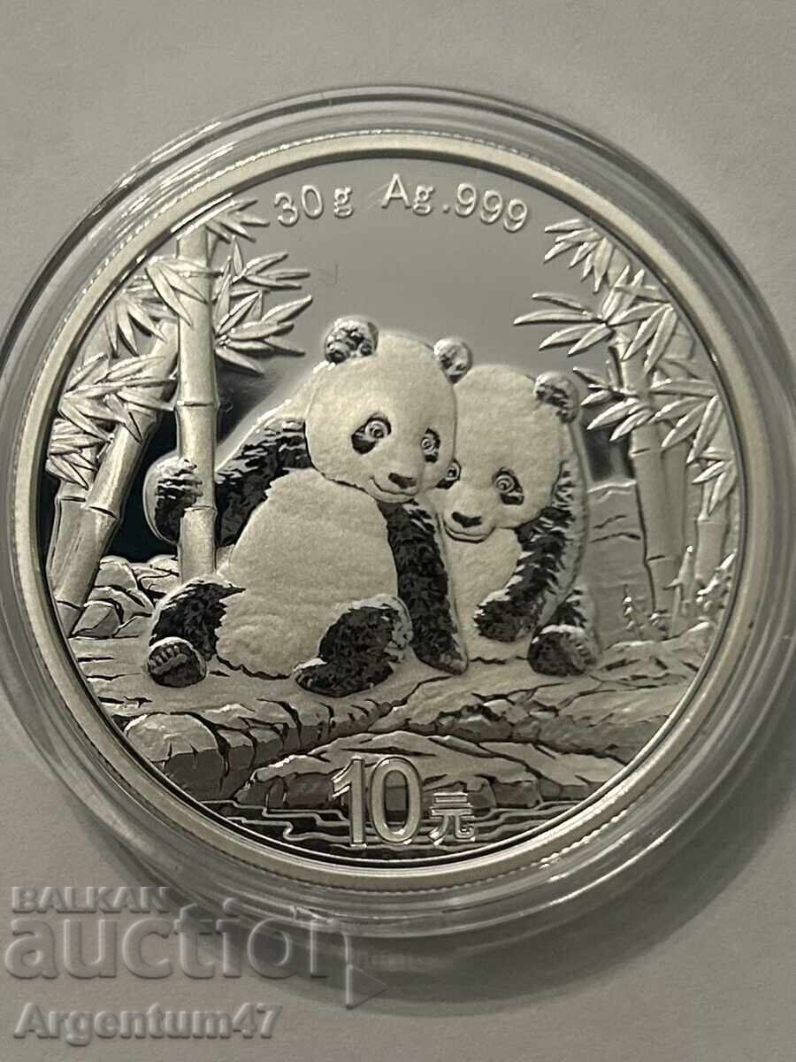 Licitație PROMO!!! ARGINT 30 G 2026 CHINA - PANDA