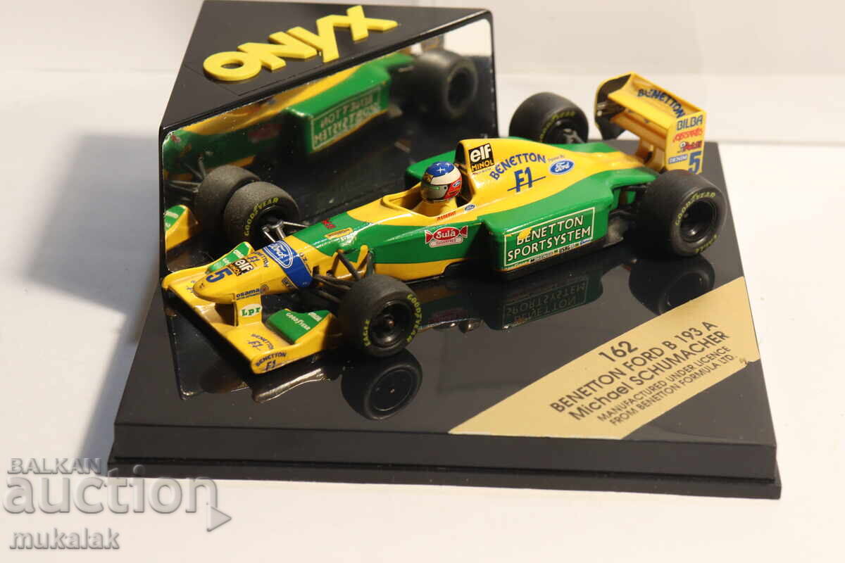 1:43  ONYX  BENETTON  FORD  SCHUMACHER  БОЛИД ФОРМУЛА  F1