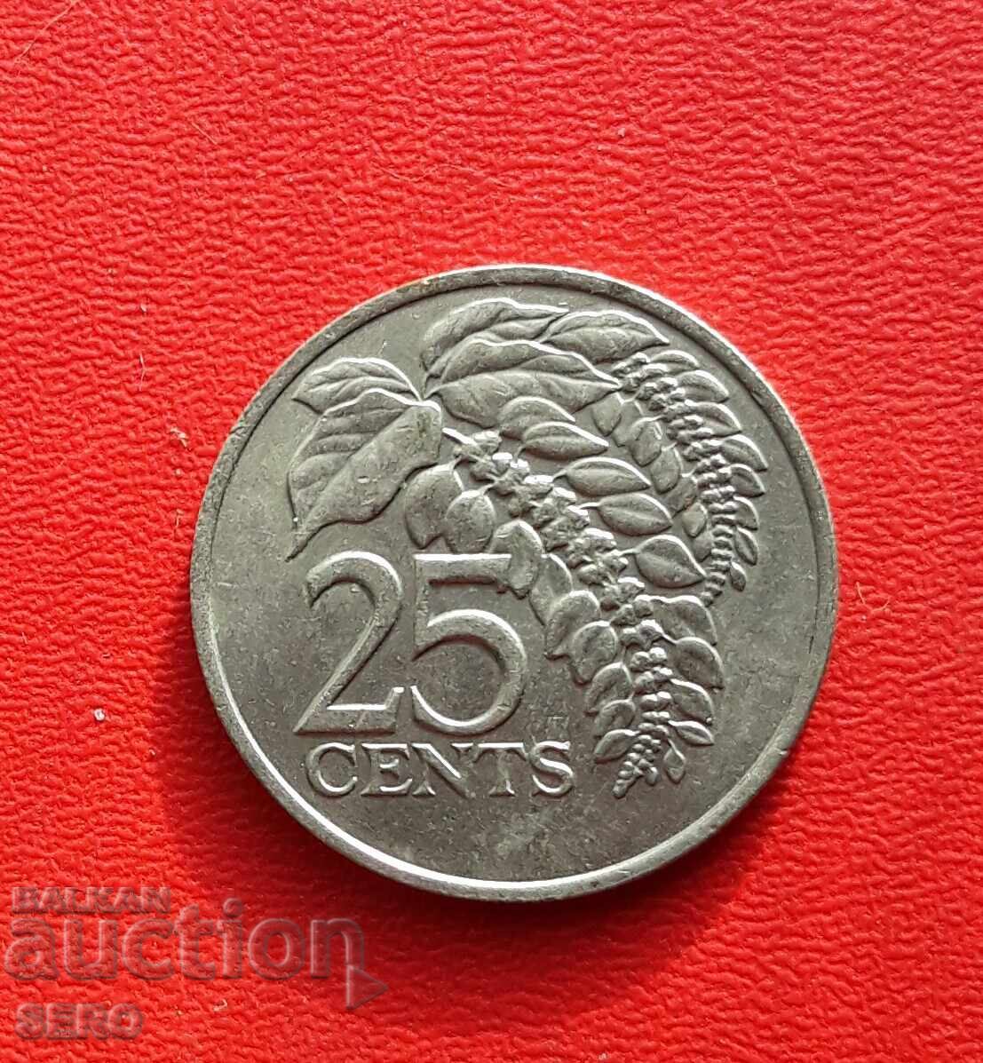 Insulele Trinidad și Tobago - 25 cenți 1978