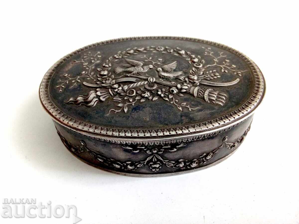 Antique French Silver Snuff Box - 5