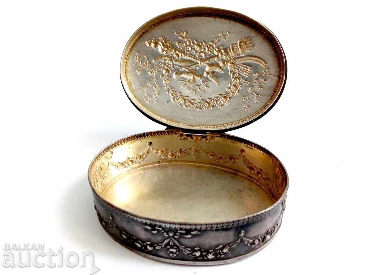 Antique French Silver Snuff Box - 6