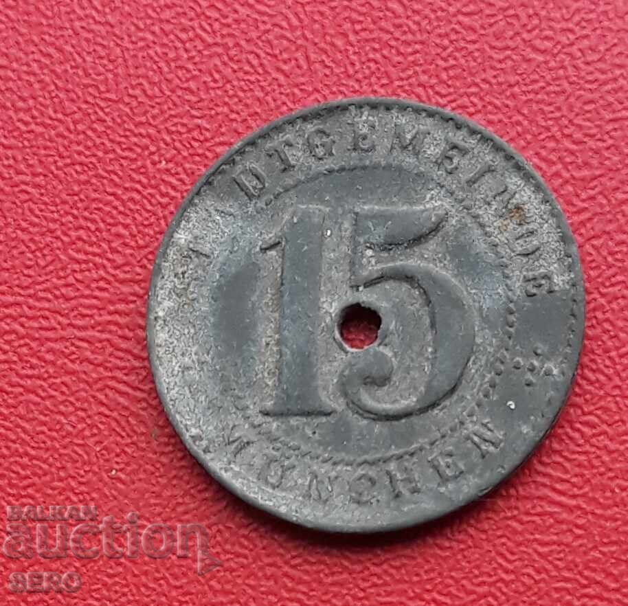 Germania-Bavaria-Münch-15 Pfennig 1918 Germania-Bavaria-Münch-15 Pfennig 1918