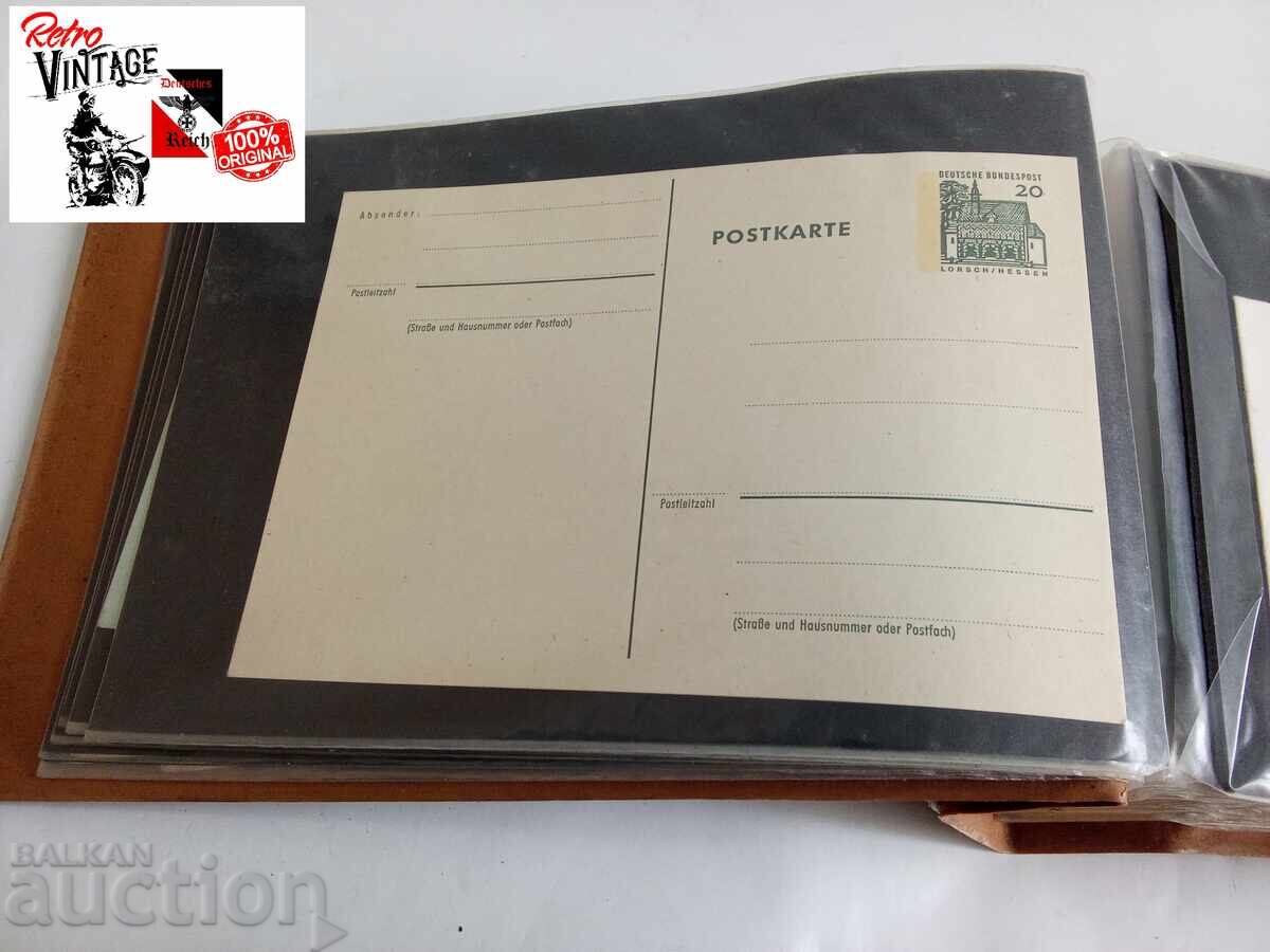 German Federal Post with a face value of 20 Pfennig