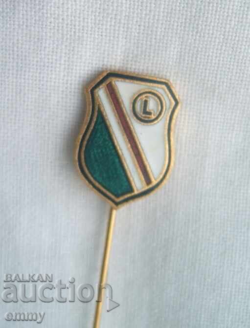 Insigna de fotbal - FC Legia Varșovia, Polonia cu preț € 2.30 | 4.50 BGN