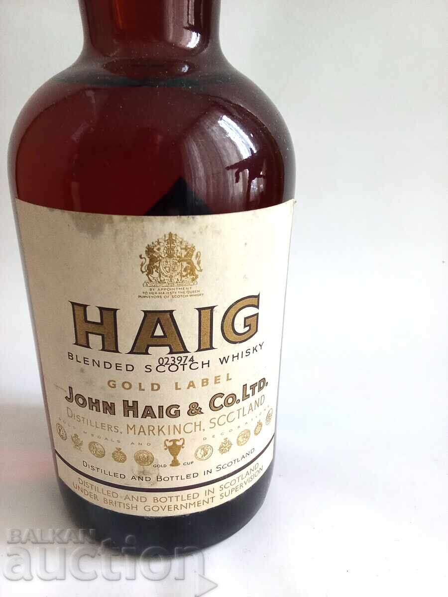 Licitație HAIG - GOLD LABEL - whisky scoțian amestecat (anii 1970/80)