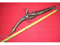 Pistol cu cremene arnăuți, cremene, cu țeavă scurtată