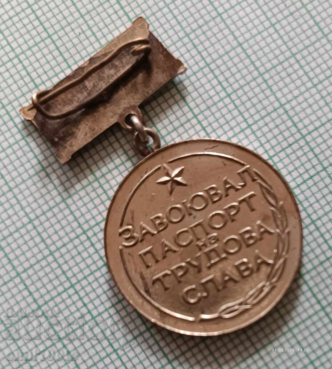 Insigna - A cucerit pașaportul gloriei muncii 1944 1964 - 5