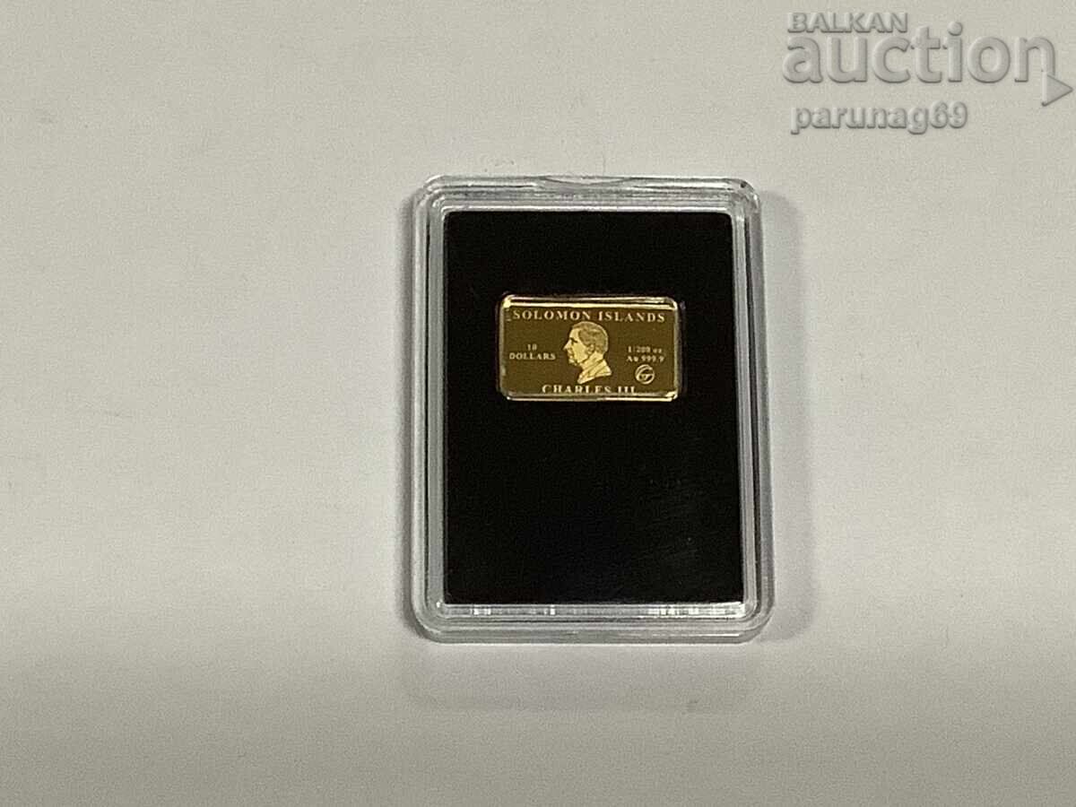 Соломонови острови 10 долара 2024 година - ЗЛАТО 999.9