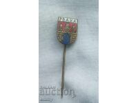 Значка герб на Прага, Чехия . Емайл