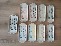 Flora Ceramics Original Factory Glaze Test Plates 1988/1996