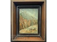 Beautiful original painting by Metodi Idakiev - Autumn in Vitosha