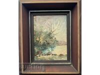 Красива авторска картина на Методи Идакиев-Есенен пейзаж