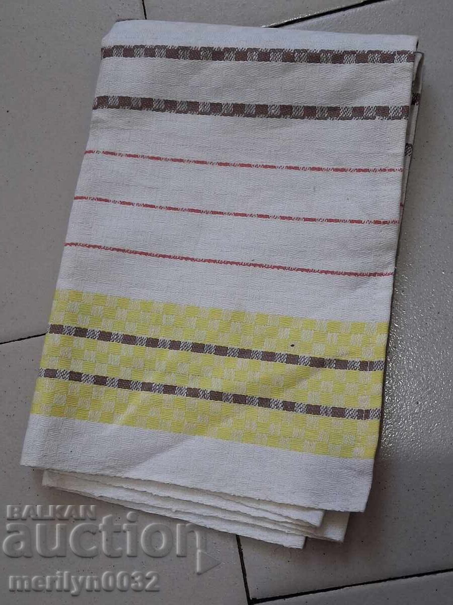 Woven linen towel from the 70s, People's Republic of Bulgaria - 6