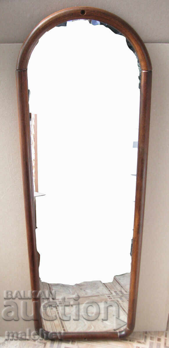 Licitație Oglindă în ramă de lemn 36 / 109 cm, excelentă