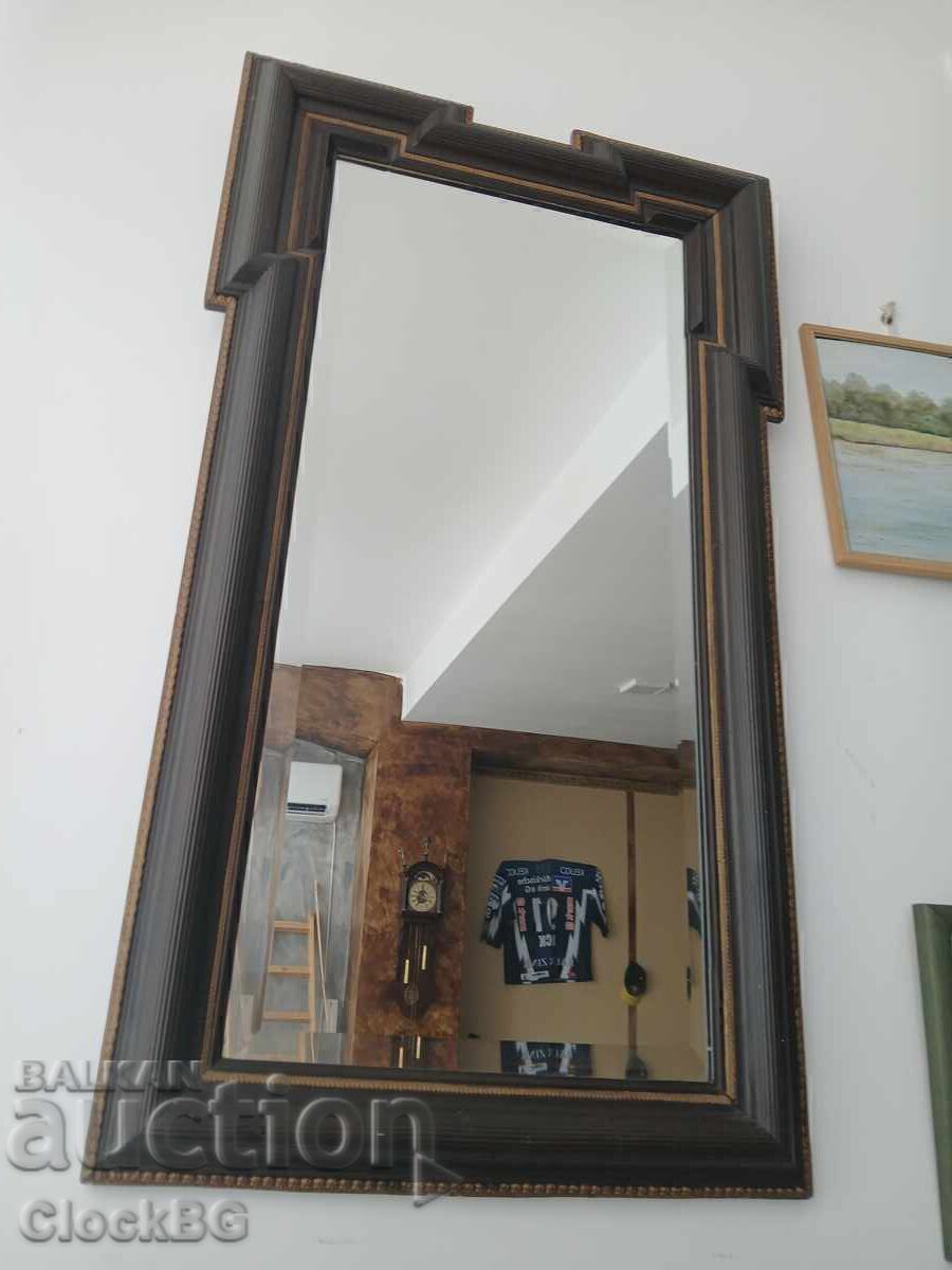 Oglindă de perete Art Deco olandeză originală, circa 1920–1935