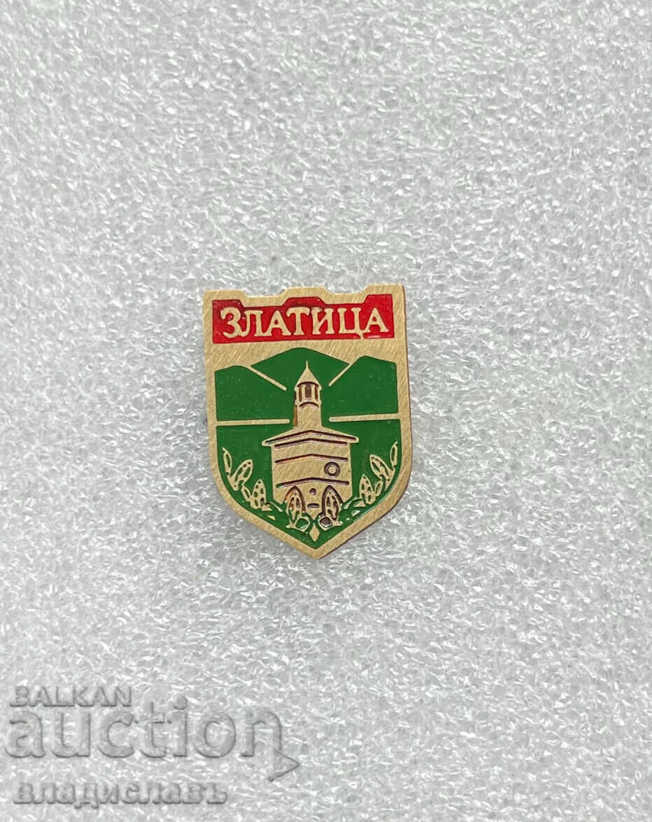 Emblemă stemă a orașului Zlatitsa Emblemă stemă a orașului Zlatitsa
