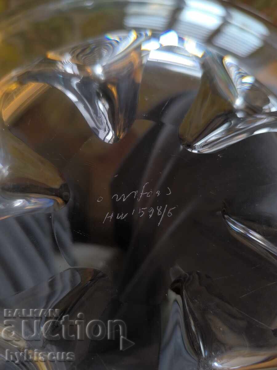Delivery of Vintage Hand-Made Glass Fruit Bowl Art Deco Orrefors