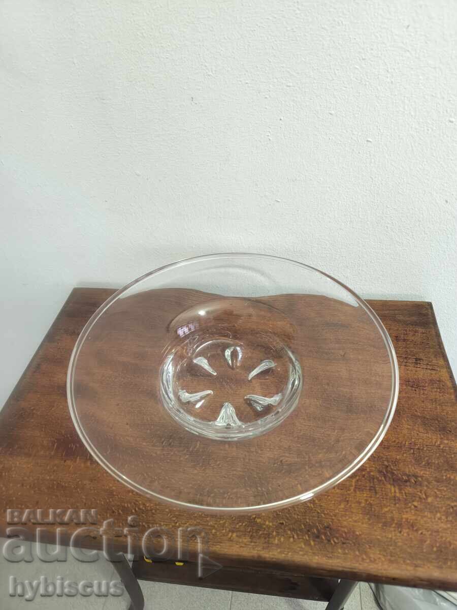 Vintage Hand-Made Glass Fruit Bowl Art Deco Orrefors - 6