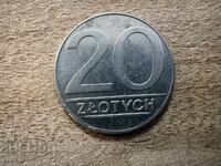 Polonia - 20 zloți (1989)