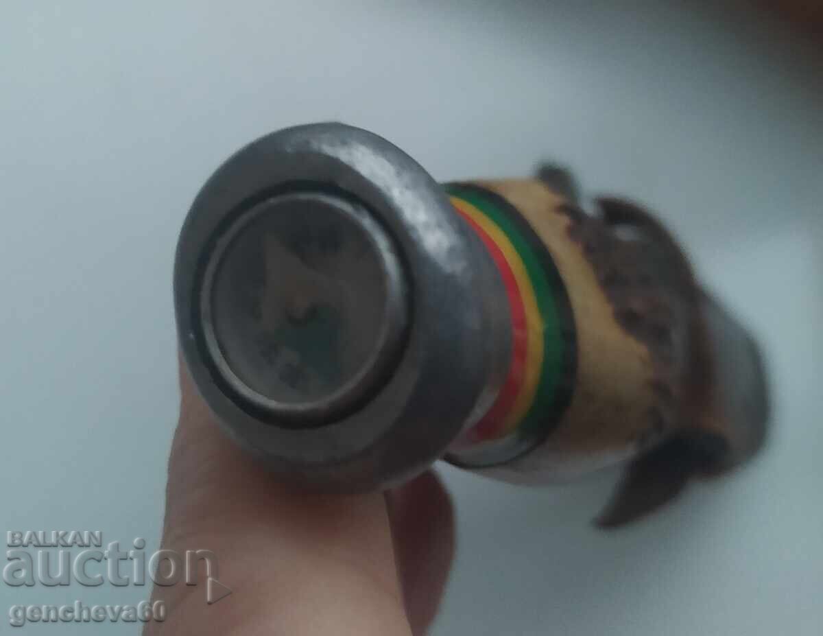 Κυνηγετικό γερμανικό μαχαίρι με πυξίδα και λαβή από κέρατο ελαφιού - 5