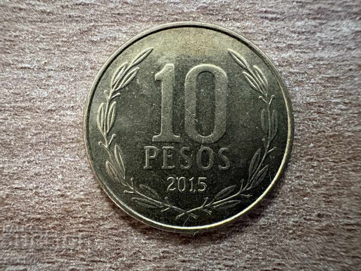 Χιλή - 10 πέσος (2015) - Mercury staff - Ουτρέχτη