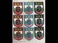 Лот Емблеми на Българската Народна Армия до 1989 год.—9 броя