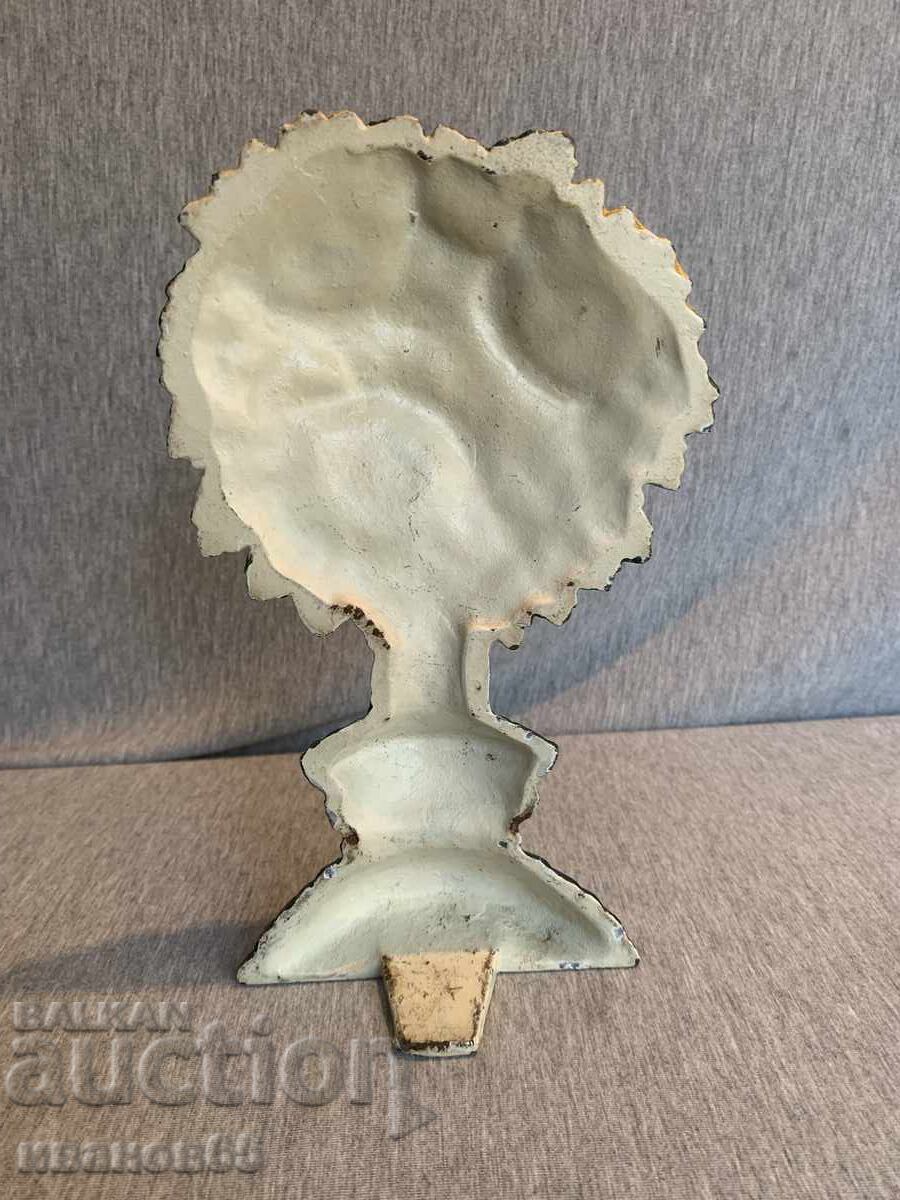 Cast iron doorstop in sunflower color - 6