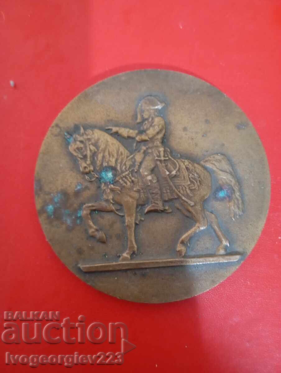 Plachetă de bronz - Napoleon