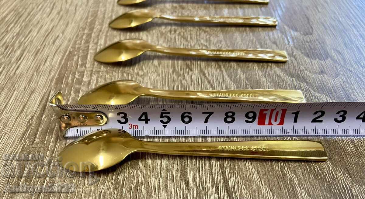 Аукцион Винтидж чаени лъжички, комплект 6 бр., stainless steel Аукцион Винтидж чаени лъжички, комплект 6 бр., stainless steel