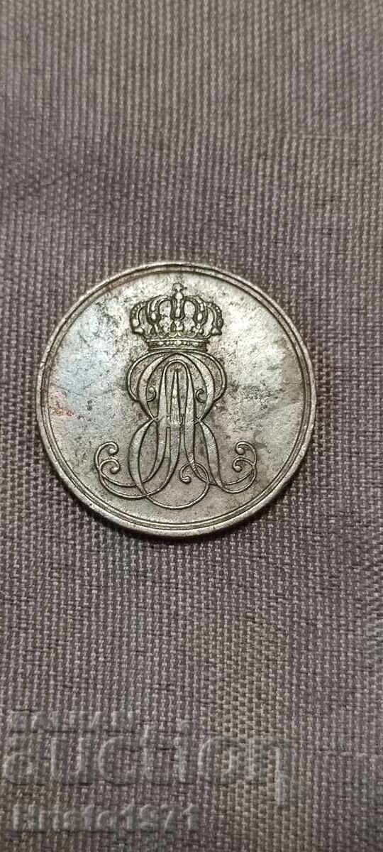 1 Pfennig 1850 Hanovra cu preț € 18.00 | 35.21 BGN