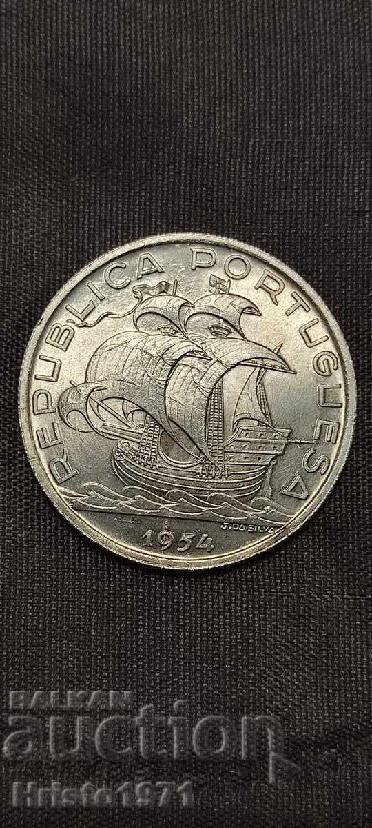 10 escudos 1954 cu preț € 30.00 | 58.68 BGN 10 escudos 1954 cu preț € 30.00 | 58.68 BGN
