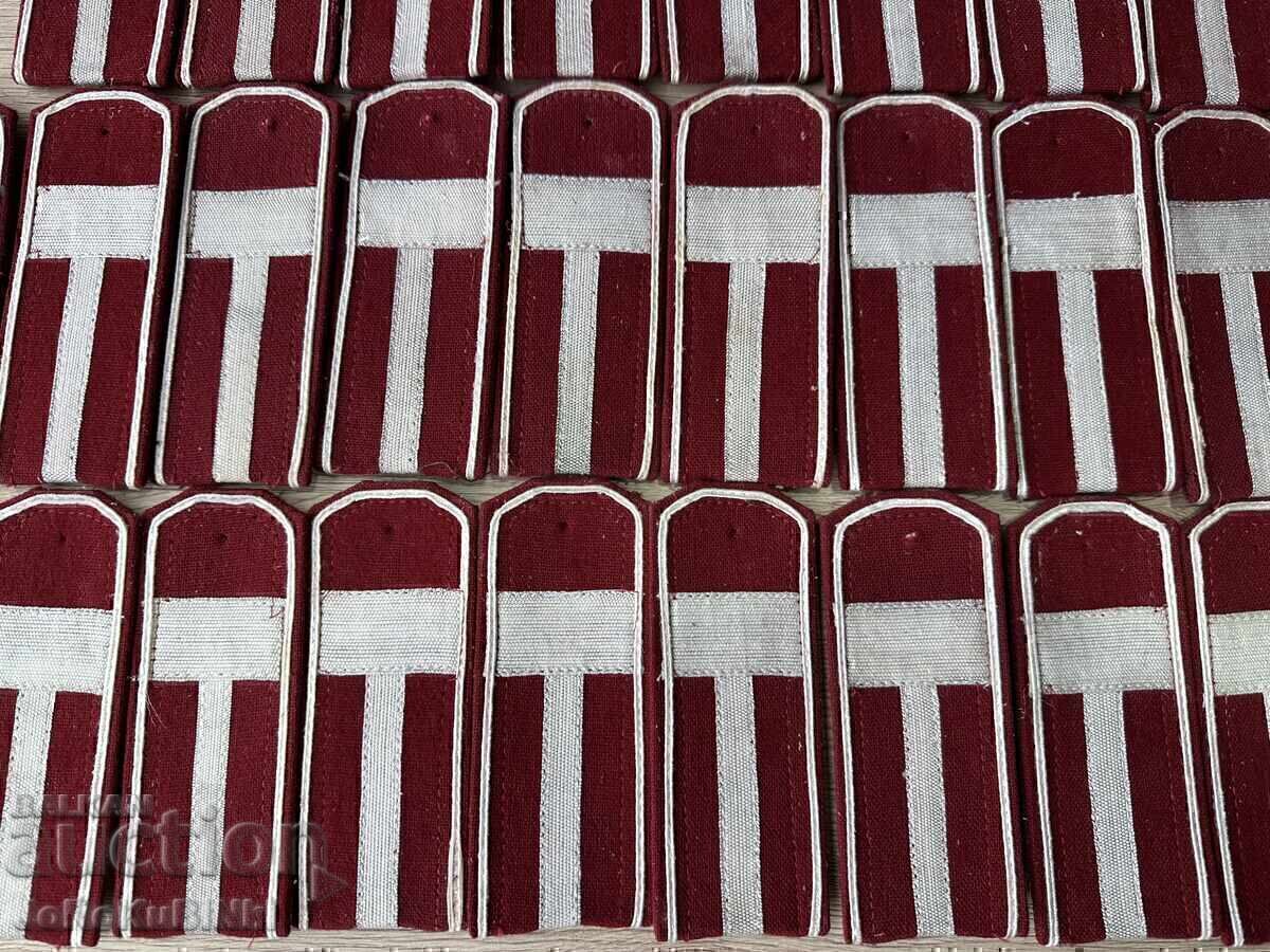 Lot of Militia Shoulder Boards - Sergeant Major - 20 sets with price € 29.00 | 56.72 BGN